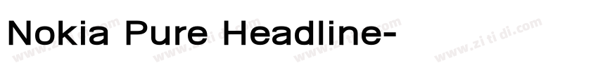 Nokia Pure Headline字体转换 Nokia Pure Headline字体转换
